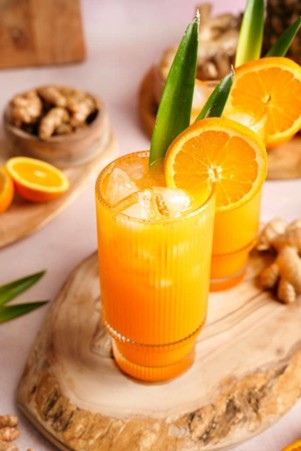 عصير برتقال طازج